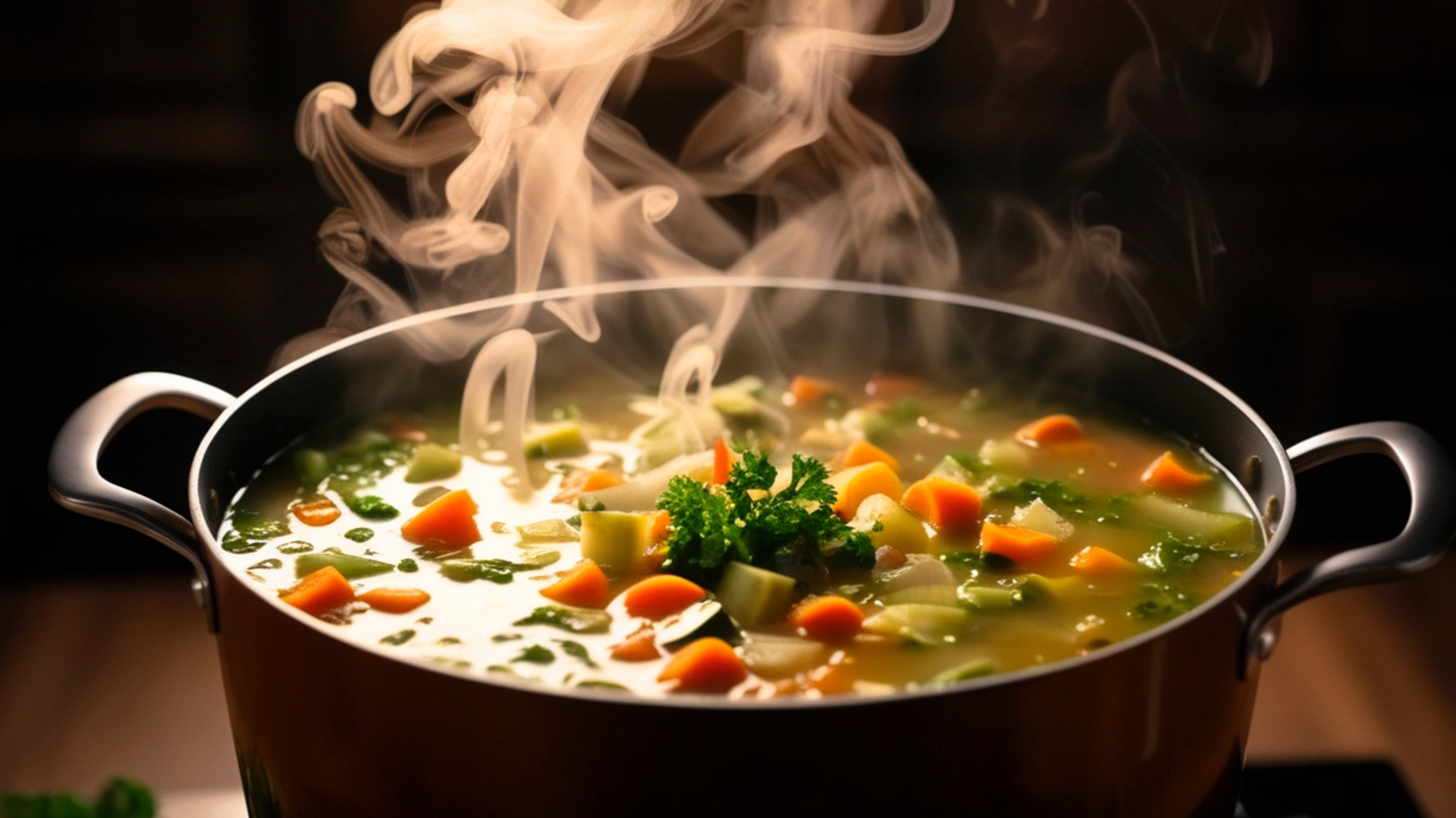 Warmes, leicht verdauliches Essen zur Unterstützung der Darmschleimhaut